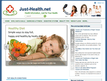 Tablet Screenshot of just-health.net